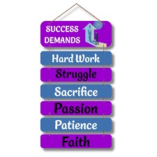 HARD WORK BUILDS THE STRENGTH SUCCESS DEMANDS
